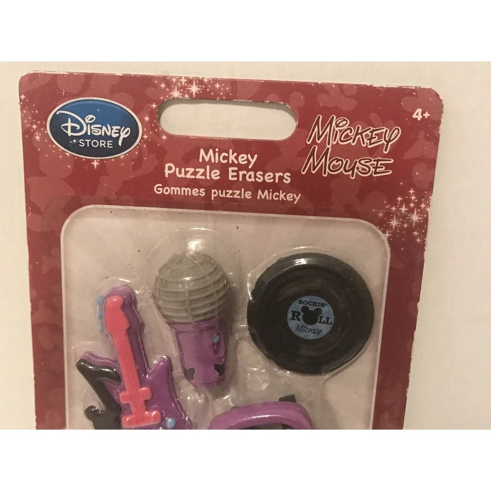 Disney Store MINI PUZZLE ERASER Birthday Party Supplies Stationery MICKEY A32